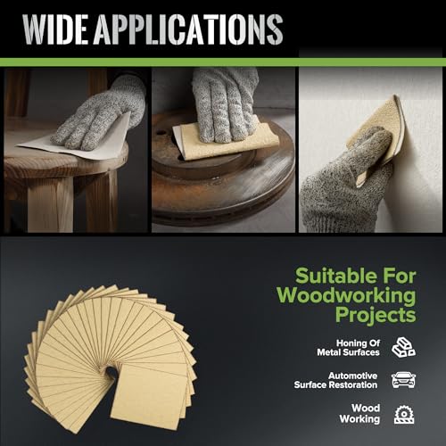 1/4 Sheet Sandpaper for Palm Sander 30PCS 80 Grit 4.5 x 5.5 Inch Palm Sander Paper with Hook and Loop Backing Sandpaper Sheets for Woodworking,Automotive,Metal - style: 80grit