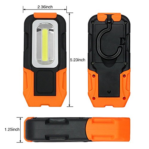 TORCHSTAR Portable LED Work Light, Hanging Hook, Magnetic Flashlight