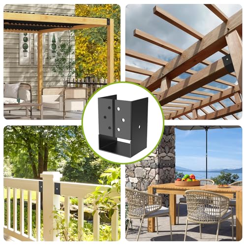 4"x6" Outdoor Concealed Mount Joist Hangers for 4"x 6" Beam Swing(4 Pack) - size: 4pcs 4"x6"