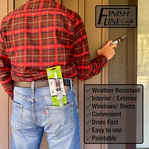 30mL Pre-Filled Precision Caulk Applicator Clear 5-Pack - color: Clear