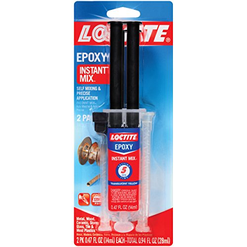 Loctite 1715208-6 0.47 fl. oz. Syringes Epoxy Five Minute Instant Mix (12 Pack) - size: 0.47 fl oz (12 Pack), style: Instant Mix