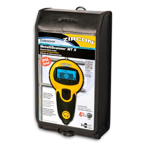 Zircon® MetalliScanner® MT X Rebar & Metal Detector for Concrete, 4 in. - style: MTX