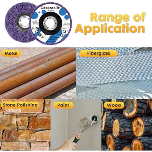 5 Stripping Wheel for Angle Grinder Strip Disc (4-1/2'' x 7/8'') - style: 4-1/2'' x 7/8''-5P