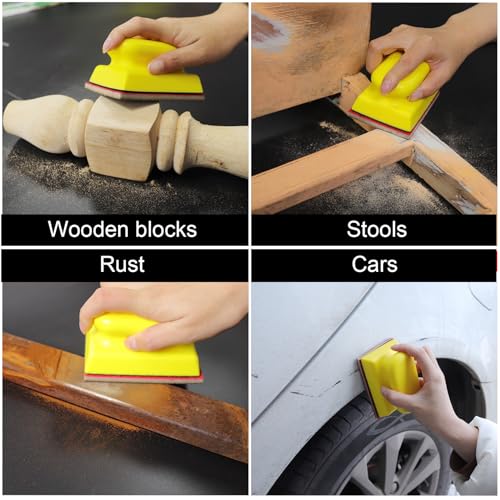 MAXMAN Sanding Sponge Set, 1200-1500 Grit Foam, Wet/Dry Sandpaper for Wood - style: 1200-1500 Grit