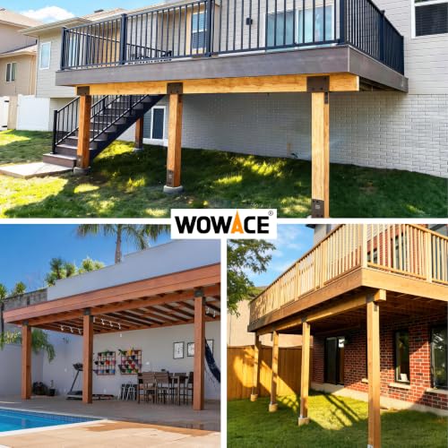 2pc 4x6 (Actual 3.5"x5.5") Post Cap Tie Bracket, Stainless Steel Wood Beam Support Bracket, for Gazebos, Patio Decks, and Porches Wood Post to Beam Support (Dark Ggray) - size: 4"x6"(Actual3.5"x5.5")