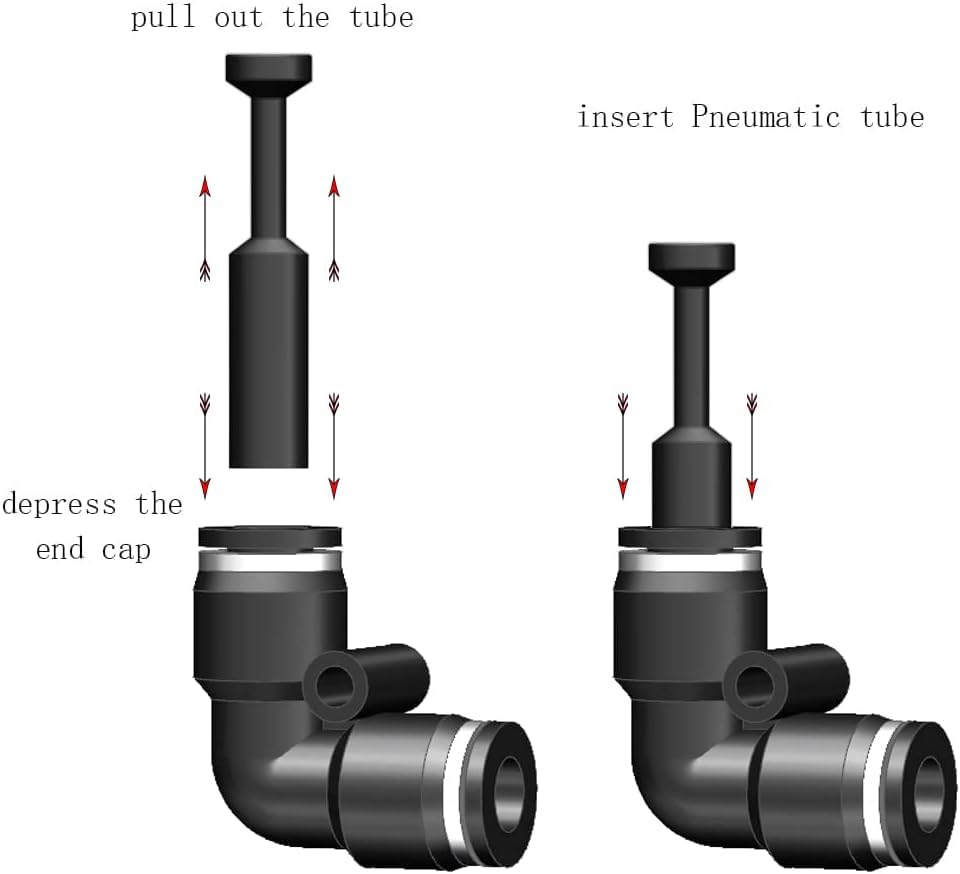 10 Pcs 14mm Plastic Push-to-Connect Pneumatic Plug Fitting - style: 14mm Pneumatic plug(10pcs)