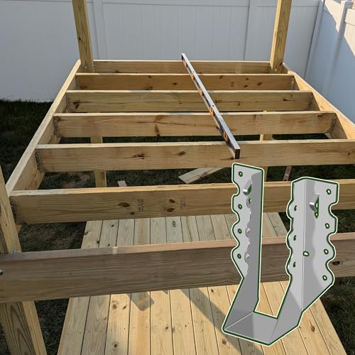 (30-Pack) Calvana 2x6 Steel Joist Hangers, 20 Gauge Double Shear Face Mount Rafter Brackets for Wood, Hurricane Ties for Rafters and Deck Brackets, for Pergola Hardware, Floors, Decks, Ceilings - size: 2*6" 30pk (Sliver)