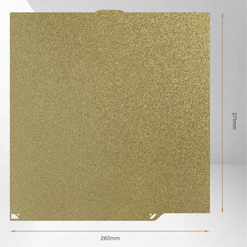 Textured PEI Build Plate for Centauri 260x271mm Double Sided Spring Steel Sheet Plate Upgrade Replacement Heated Bed Surface - color: Double side PEI, size: 260*271mm Centauri