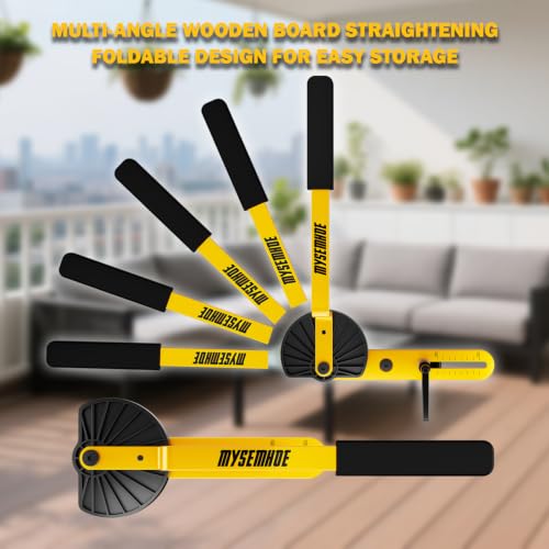 Deck Board Straightener, Fits 0.41"–2.62" Joist, Foldable Heavy Duty Tool