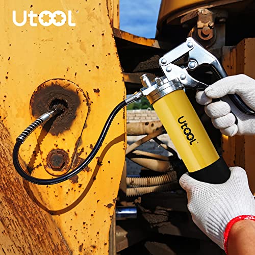 UTOOL 18 Inch Resin Spring Flex Hose, 1 Normal Coupler, 1/8 NPT Threads - size: 2PCS