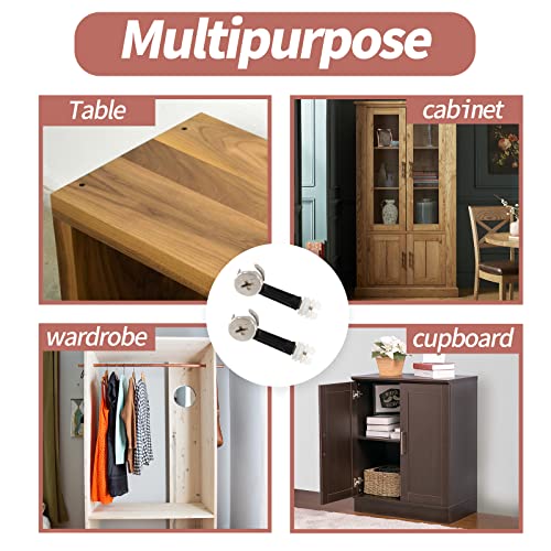 Jiozermi 36 Sets 3-in-1 Furniture Connecting Kit - size: A