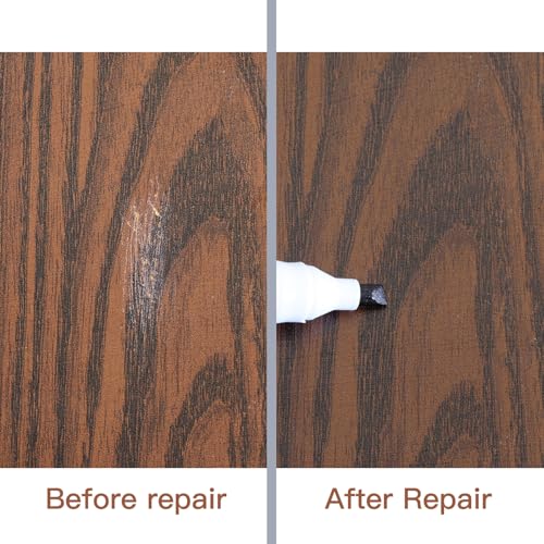 DEWEL Furniture Touch Up Markers, 17-Piece Wood Repair Kit with Wax Sticks - color: Black, Gray, Maple, Oak, Cherry, Walnut, Mahogany, White