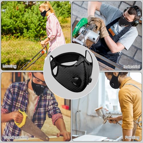 Threlaco Dust Mask Reusable - color: Black