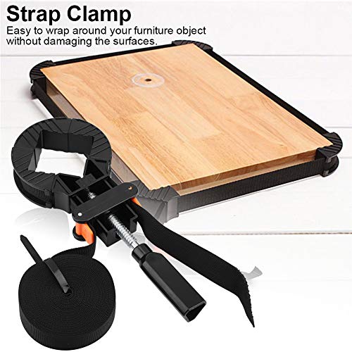 01 Picture Frame Clamp Strap, 6M Adjustable Practical Strap Clamp with 4 Jaws for Woodworking for Cupboard for Drawer for Picture Frame
