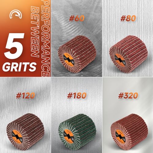Surface Conditioning Tool 320 Grit Abrasive Drawing Polishing Drum - style: 320 grit with sandpaper