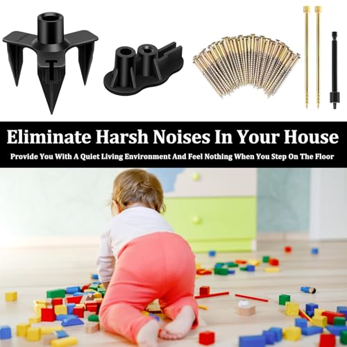 Noisy Floor Repair Kit with 100 Screws and 5 Tools - size: 100 Screws