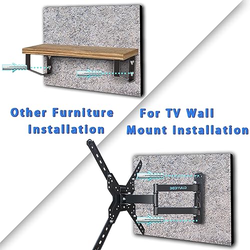 Brick Wall Anchors, Heavy Duty Plastic Concrete Wall Anchor 6PCS