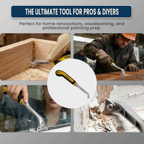 LU&MN Carbide Scraper Tool, 1-Inch Tungsten Carbide Triangular Blade - style: 1"Triangle