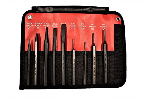 Mayhew Tools 61409 Punch and Chisel Set, Black Oxide Finish, 9-Piece - color: Black Oxide Finish, size: 9-Piece