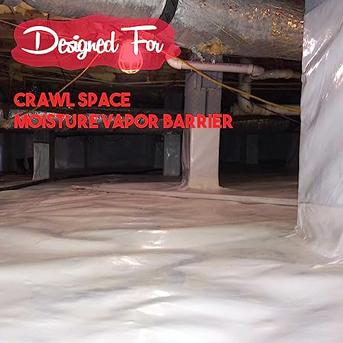 Vapor Barrier Tape, Insulation Tape, 7 Mil Seal Tape, 6'' X 200FT - color: 6" x 200'