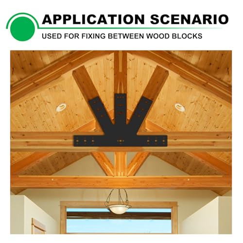 24x13.5 Gable Bracket Pergola Roof Mending Plate for Wood 4x4 6x6 - size: W-24x13.5
