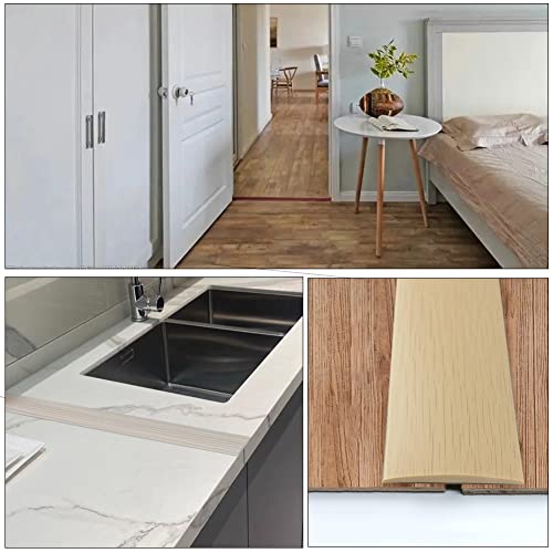 LSGCQ Vinyl Floor Transition Strip Self Adhesive 2" Wide, Wood Grain - color: Red Oak, size: 5cm, 6.6FT
