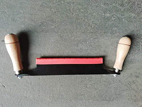 Felled 10 Inches Straight Draw Shave Tool with Steel Blade and Wood Handles - size: 10"