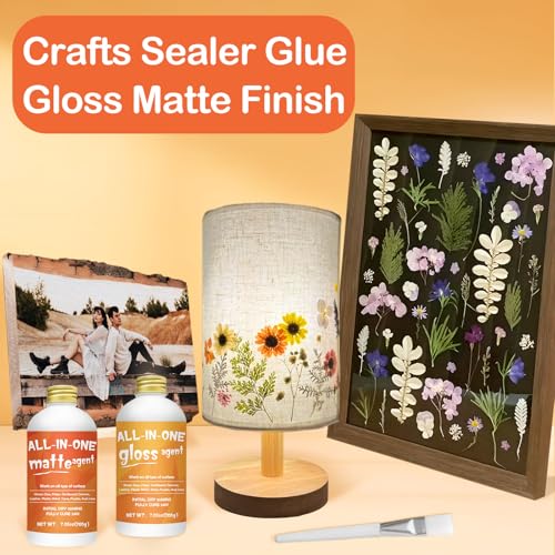 1DFAUL Crafts Sealer Gloss Matte Finish, 400ml All Purpose Craft Glue - style: A3 Gloss+Matte
