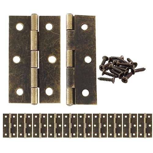 Murtenze 12 Pack 2.5 Inch Door Hinge, Antique Bronze - color: Antique Bronze, size: 2.5 Inch