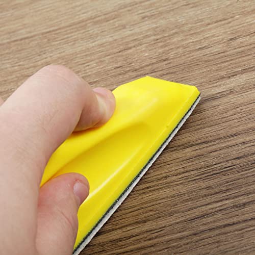 Micro Detail Sander Kit 3.5" x 1" Mini Sander for Small Projects with 120 Pcs Mini Sander Paper 80 120 180 240 400 600 Grit Detail Handle Sanding Tools for Corner Polishing Detail Sanding - style: 120Pcs+Sander