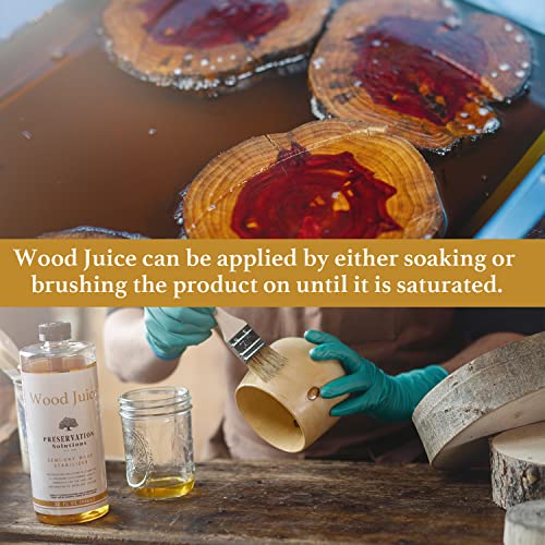 Wood Juice Semi-Dry Wood Stabilizer 5 Gallon by Preservation Solutions, Prevents Future Cracking & Warping, Ideal for Woodworkers