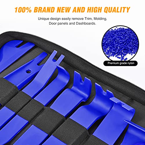 GOOACC 238Pcs Auto Trim Removal Tool and Push Pin Retainer Clip Set - color: 120Pcs Clips + 118 Remover Blue