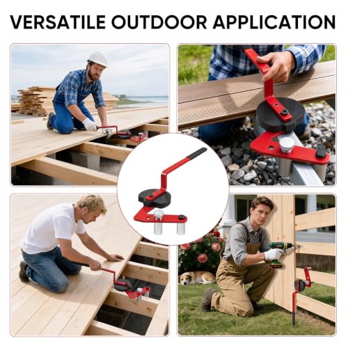 New-Design 2PCS Wood Deck Board Straightening Tool Bending Straightener