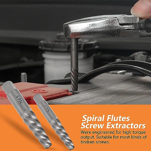 Screw Extractor Set, 55 Pieces Easy Out Bolt Extractor Set - size: 55 Pieces