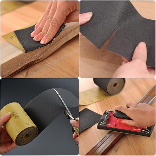 MAXMAN 800 Grit Sandpaper Roll,Silicon Carbide,Longboard Sandpaper for Wood - style: 800 Grit
