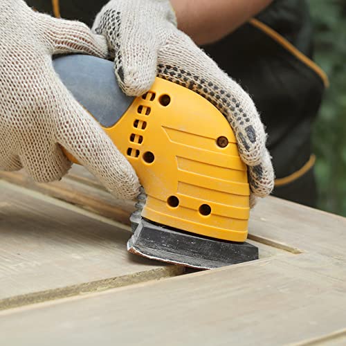 AUSTOR 100 Pieces Triangle Sanding Pads Triangular Sandpaper Sanding Sheets