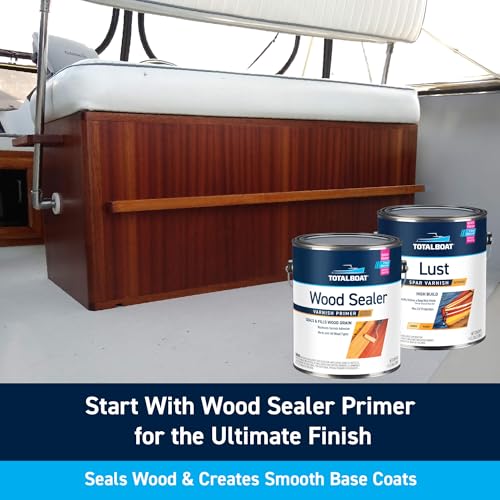 TotalBoat Lust Marine Spar Varnish for Boats & Wood - High Gloss Gallon - color: High Gloss, size: Gallon