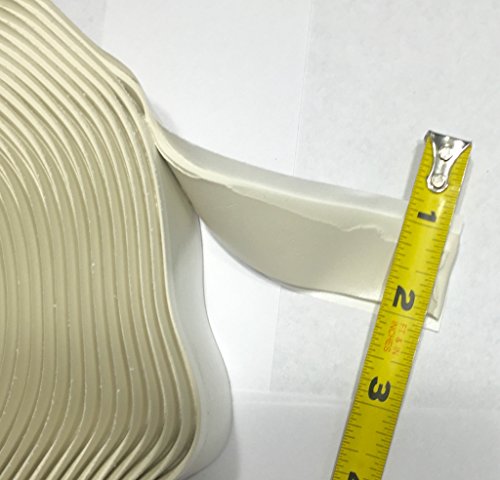 White Butyl Tape 1/8 inch x 1 inch x 30 feet for RV/Mobile Home (4-Pack)