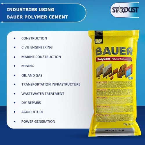 Bauer Instant Polymer Cement, Ready-to-Use, 2KG-2PK - size: 2 kg (Pack of 2)