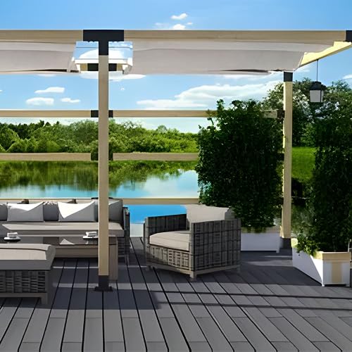 4x4 Pergola Brackets Kit, 3-Way T Shape, 3.58 x 3.58 in, 2 Pack - color: T-shape 3-Way--2Pack