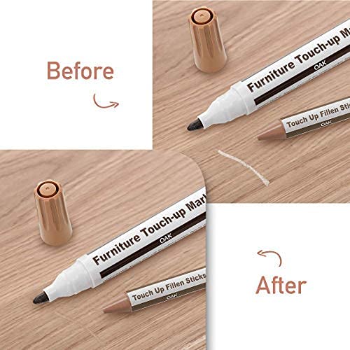 DAIXISM Furniture Repair Kit Wood Markers Wax Sticks, for Stains, Scratches, Wood Floors, Tables, Desks, Carpenters, Bedposts, Touch Ups, and Cover Ups (21)