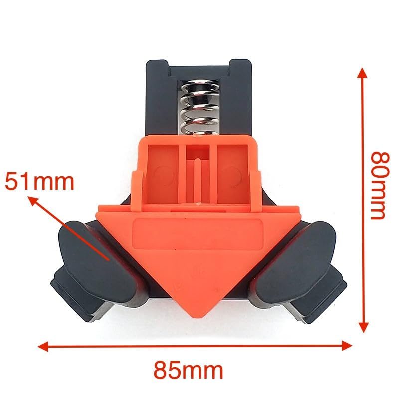 4-Piece Right Angle Clamp Set, 90 Degree Corner Fixing Tool for Woodworking, DIY Projects & Furniture Assembly, Practical Gadget for Precise Right Angle Holding & Positioning