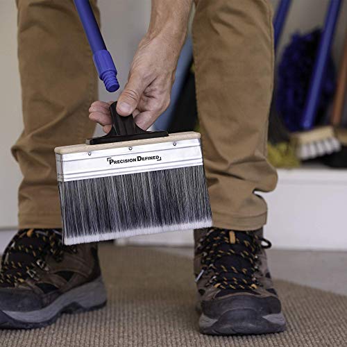 Precision Defined 7-Inch Limewash Deck Stain Brush with Extension Pole