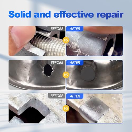 VicPricme Steel Reinforced Epoxy Putty Waterproof Repair Clay, Black 200g