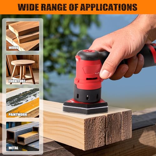 POLIWELL Triangle Sanding Sheets 50PCS 90x65mm Hook & Loop - style: 150 Girt