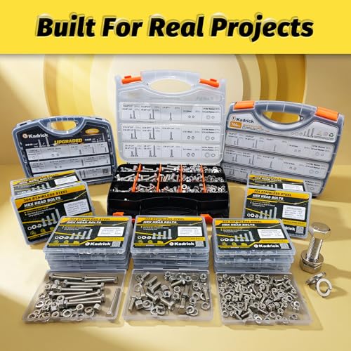 9 Sets 5/16-18x3-3/4 Bolt and Nut Set, Flat & Lock Washers Included,36PCS - size: 5/16-18x3-3/4" 9sets