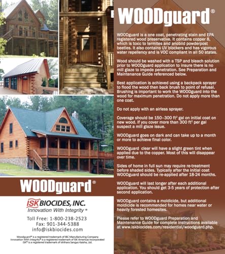 Woodguard Exterior Wood Preservative and Finish, 1 Gallon, Honey 2000