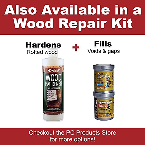 PC Products PC-Woody Wood Repair Epoxy Paste, Two-Part 48 oz in Two Cans, Tan 643334 - size: 48 oz, style: PC-Woody