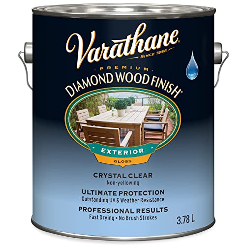 1 gal Rust-Oleum Brands 250031 Clear Varathane, Diamond Water-Based Spar Urethane, Gloss