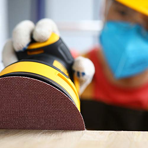 LotFancy 5 Inch Sanding Discs, 60PCS 80 100 120 180 240 320 Grit Mesh Abrasive Dustless Sandpaper Assortment for Car, Woodworking - Hook and Loop Random Orbital Sander Round Sand Paper - style: Pack of 60